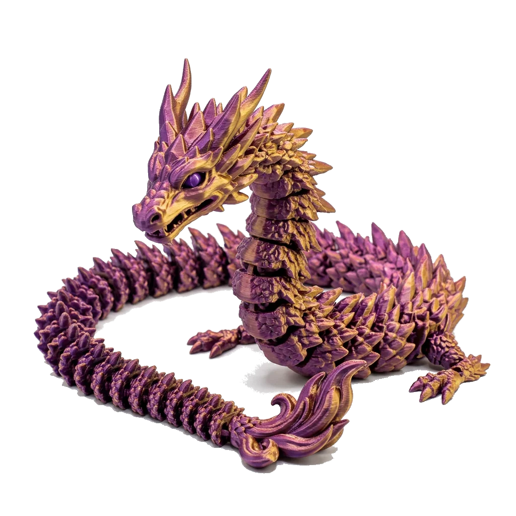 Dragón Articulado en PLA Seda